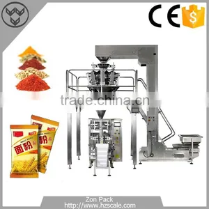 High Speed Vertical Grain Packing System Rice Salt Weighing Packing Line thumbnail-1
