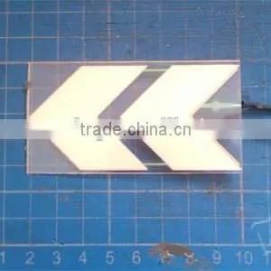 6.3cm Wide by 10.7cm EL Arrows Backlight el Arrows Panel With Wires and Connectors Attached thumbnail-2