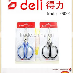 Deli Stainless Steel Big Scissors for Office Supply Model 6001 Blue thumbnail-3