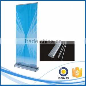 Trade Show Customized Aluminum Wide Base Roll up Display Stand, Water Drop Roll up Stand, Wide Base Roll up Banner thumbnail-1