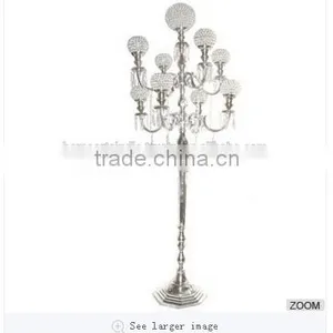 Flower Bowl Wedding Candelabra,crystal Candelabra Wedding Centerpieces,wedding Crystal Candelabra,isilver Wedding Centerpieces thumbnail-4