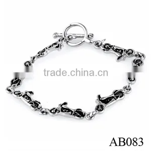 China Wholesale High Quality Metal Chain Stainless Steel Bracelet Men And Women thumbnail-4