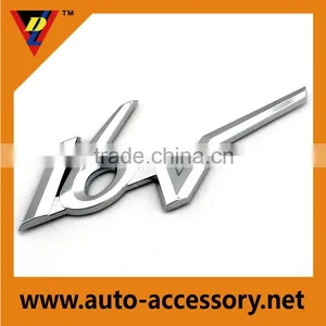 Auto Decoration Chrome Letters 16v 3d Car Badge thumbnail-1