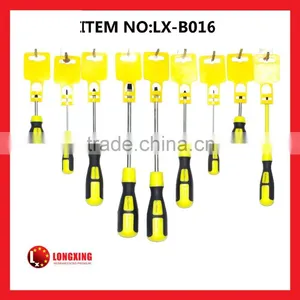 Factory Supply High Quality Cr-V Screwdriver With Rubber Grip Handle LX-B016 thumbnail-1