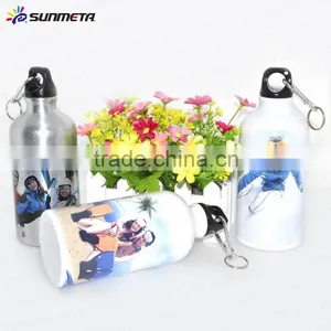 600ml White Coated Sublimation Aluminum Bottle Bicycle Sports Water Bottle LH-03 thumbnail-3