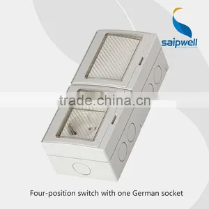 Waterproof 4 Gang Switch Waterproof Light Socket(SP-SR4S) thumbnail-1