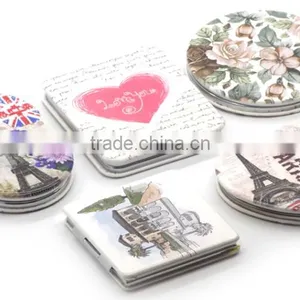 Wedding Gift Metal Hand Small Pocket Mirror Cheap for Pocket thumbnail-4