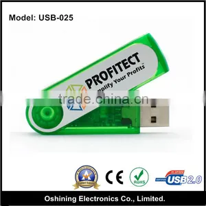 Bulk Buy Folding Twist USB Pen Drives 8GB/16GB/32 GB/ 64 GB/ Micro Swivel USB 2.0 Flash Drive(USB-025) thumbnail-3