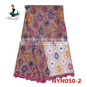 2016 Haniye African Comfortable Net Lace Tulle Lace Fabric for Wedding Dresses/NYN50 thumbnail-3