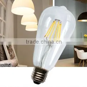 4000K CRI80 Edison Led Filament Bulbs ST64 CE ROSH 120V 220V B22/E26/E27 LED thumbnail-1