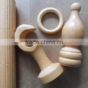 35mm Hot Sale Antique Wooden Curtain Rod thumbnail-4