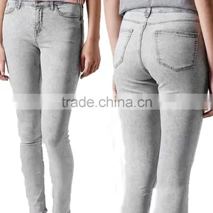 2014 Jeans Manufacturers China Wholesale Grey Denim Pants Fashion Women Ripped Boyfriend Jeans thumbnail-1