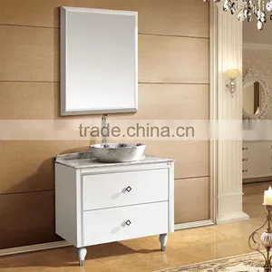 WTS-857Y Design Element Pearl White Solid Wood 30-inch Modern Bathroom Vanity Set thumbnail-3