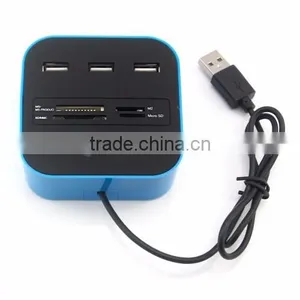 ShenZhen Factory Wholesale Colorful Promotional 3 Ports 2.0 USB Mini Hub thumbnail-5