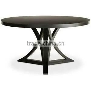 Elegant Design Curved Table Leg Wooden Restaurant Dining Table thumbnail-1