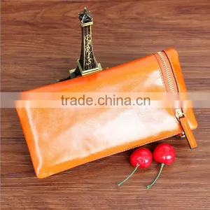 Real Leather Wallet Genuine Cowhide Leather Wallet Wholesale Bulk Lady Leather Purse thumbnail-3