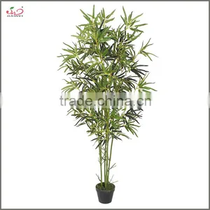 Cheap Beautiful Decorative Plastic Artificial Tree Bamboo Leaves Branches thumbnail-2