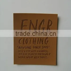 Fashion Design PU Fake Leather Patch for Denim thumbnail-2