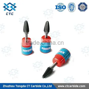 High Purity Lowest Price Tungsten Carbide Burrs Inverted Cone thumbnail-1