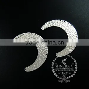 60*15mm Silver Plated Harmed Pattern Pendant Charm DIY Earrings Chandelier Jewelry Supplies 1820281 thumbnail-2