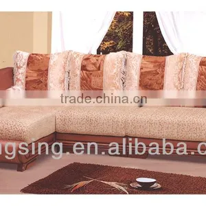 Drawing Room Corner Leather Sofa Set Picture thumbnail-1