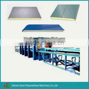 Cheap Way Continuous PU/Polyurethane Sandwich Panel Making Machine thumbnail-1