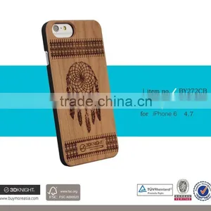 2016 Stylish Christmas Gift Genuine Rosewood Natural Carved Real Bamboo Wooden Hard Back Cover Protector for IPhone 6 6s Plus thumbnail-5