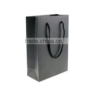 Chinese Factories Wholesale Various Size of Shopping Bag, Black Coated Paper Bag thumbnail-3
