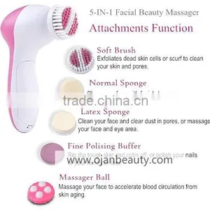 5 in 1 Beauty Care Facial Cleansing Brush Electric Body Brush thumbnail-5