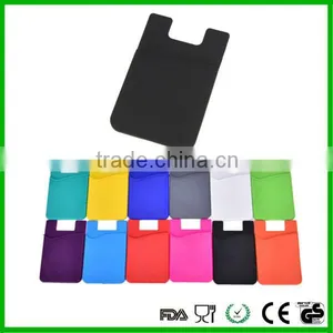 Custom Made Wholesale Cellphone Sticker Silicone Phone Wallet Pocket thumbnail-1