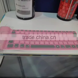 Silicone Bluetooth Keyboard/ Thin Keyboard /portable Keyboard With BQB Certificate thumbnail-1