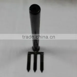 Farming and Garden Black Coated Mini Metal Digging Fork thumbnail-4