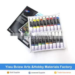 Free Sample 12ml 18colors Gouache Paint Set thumbnail-1
