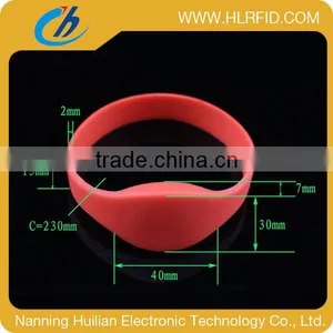 LF TK4100 Rfid Chip, Pvc Rfid Wristband/bracelet for Events thumbnail-1