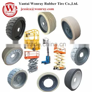 Professional Customized Skidsteer Lift Forklift OTR Solid Tire Rim thumbnail-3