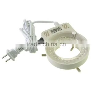 White 4.5W 100-240V 60LED Adjustable Ring Light Lamp for Stereo Zoom Microscope thumbnail-1