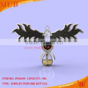 Perfume Bottle Pendant Jewelry Necklace Bat Shaped Perfume Necklace thumbnail-1