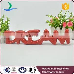 "DREAM" Shape Ceramic Letter Sign Board for Decoration thumbnail-3