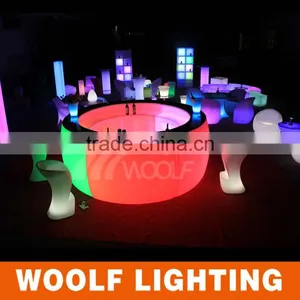 Illuminated Interactive Remote Color Changing Glow LED Bar Table Furniture thumbnail-5
