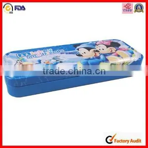 Pencil Custom Rectangle Tin Boxes for Stationery thumbnail-3