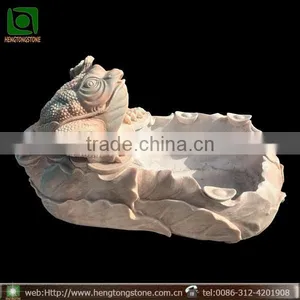 Garden Decorative Marble Frog Statue thumbnail-1