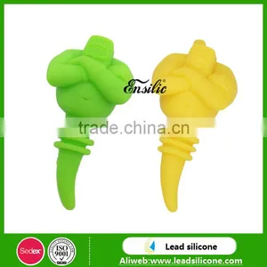 Funny Customized Designs Silicone Wine Stopper, Silicone Wine Bottle Stopper thumbnail-6