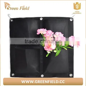 Vertical Black Wall Planter, Vertical Wall Gardening Planter thumbnail-2