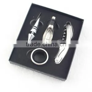 Gift Box 4 Piece Wine Accessory Set Wine Tool Kit Opener Set thumbnail-2