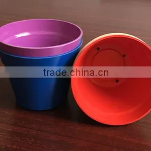 Colorful Bamboo Fiber Flower Pot Garden Pot thumbnail-4