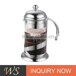 WSCHJML021glass Stainless Steel French Press Coffee Maker thumbnail-1