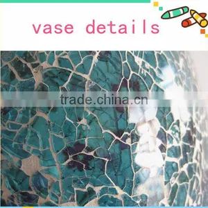 Gorgeous Design Antique Stained Jewelry Blue Flower Murano Glass Decorations thumbnail-2