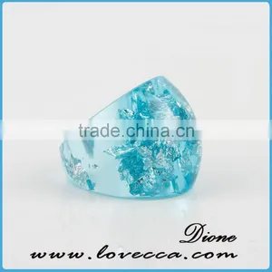 Clear Resin Rings for Girls ,pressed Real Dried Flowers Resin Ring thumbnail-5