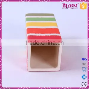 Factory Direct Sales Ceramic Square Decoration Vase thumbnail-2