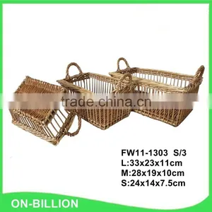 Latest Handmade French Natural Willow Bread Basket thumbnail-1